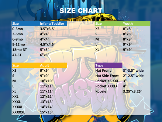 Size Chart: