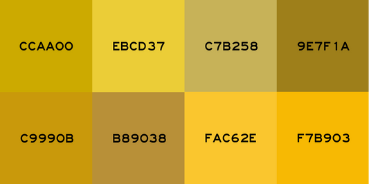 Gold HEX Codes