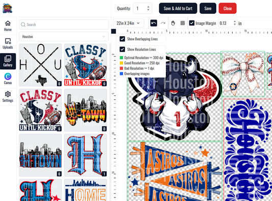 How to use our free gangsheet builder